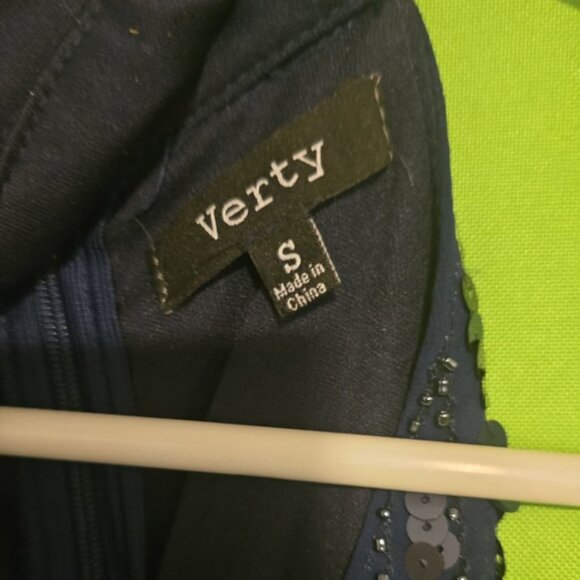 Verty Embellished Halter Cocktail Dress Black/Navy S - Picture 7 of 7